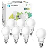 Aigostar Bombilla LED E27 12W, Luz blanca fría 6400K, 1020 lúmenes, Lámpara A60, Ángulo 280º, Ahorro de energía, No regulable - Caja de 7 unidades