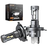 Zethors Bombillas H4 LED Canbus Kits de Bombilla H4 Universales Lámparas LED H4 Faro Coche para Luz Carretera y Cruce, 50W 16000LM 6000K Luces Blanca Xenón, Plug & Play, IP68 Impermeable, 2 Unidades