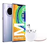 HUAWEI Mate30 Pro - Smartphone con Pantalla Curva de 6.53' (Kirin 990, 8 + 256 GB, Cuádruple cámara Leica, Batería de 4500 mAh), Color Space Silver + Freebuds 3 + Wireless Charger