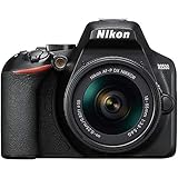 Nikon D3500 - Cámara Réflex, Kit con Objetivo 18/55, 24.2 MP, DX, CMOS, montura F, ISO 100-25600, USB, LCD TFT de 3.2', botón AE-L/AF-L, CPU, Modo Automático, color negro