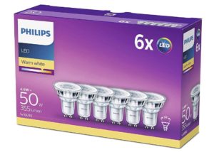 mejores bombillas led gu10 Philips Bombillas LED GU10 Cristal 